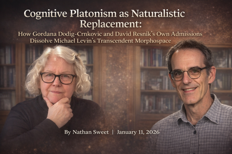 Cognitive Platonism as Naturalistic Replacement: How Gordana Dodig-Crnkovic and David Resnik’s Own Admissions Dissolve Michael Levin’s Transcendent Morphospace