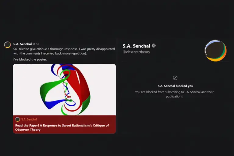 RE: Sam Senchal’s False Claim That I’ve “Attacked” Platonic Symposium Space Scholars: When Basic Falsification Audits Get Reinterpreted as an “Attack”.