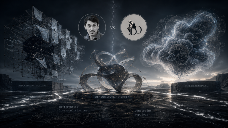 The Physicalism-Panpsychism False Dichotomy and Organizational Closure as the Falsifiable Third Option