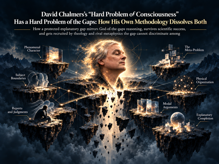 David Chalmers’s “Hard Problem of Consciousness” Has a Hard Problem of the Gaps: How His Own Methodology Dissolves Both