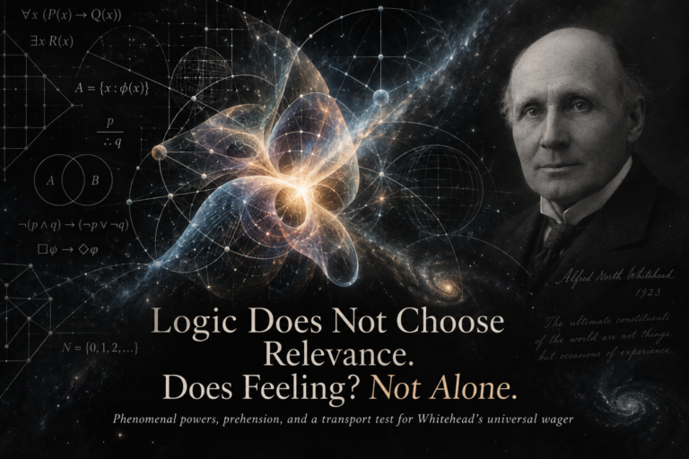 Logic Does Not Choose Relevance. Does Feeling? Not Alone. My Response to Matthew David Segall’s “Whitehead’s Adventure in Rationality”